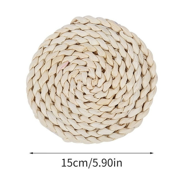 Qaailabf Coussin Isolant pour Table à Manger en Fil de Coton Ramie, Épais, Tissé, pour la Maison, Anti-Brûlure