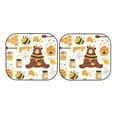 thumbnail image 7 of Xecao Cute Bee Honey Jar Hive Bear for Foldable Car Sun Shades (2-Pack) offer sun protection with an easy-fold design for convenient windshield shading., 7 of 7