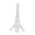 thumbnail image 1 of Unique Bargains Clear Rhinestone Decor Mini Paris Eiffel Tower Statue Model Ornament White 18cm, 1 of 2