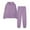Purple, variant on Women's Hooded Sweat Suit Set Long Sleeve Loose Fit Drawstring Sweatshirt and Sweatpants Casual Solid Color Lounge Wear
