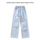 thumbnail image 3 of Qarigey Pantalones vaqueros rasgados para niñas, pantalones de mezclilla elegantes para niños, bolsillos, pantalones de mezclilla para Prendas para la parte inferior del cuerpo TYPE5, 3 of 6