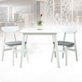 thumbnail image 6 of Yumiko Solid Wood Square Dining Table Kitchen Modern, White Color, 6 of 8