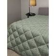 thumbnail image 2 of Valentine's Day Down Alternative Comforter, Romantic Hearts and Polka Dots Vintage Love Themed Pattern, Microfiber Quilt for All Season, 5 Sizes, Eggshell Magenta and Green, by Ambesonne, 2 of 3