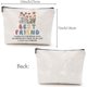 thumbnail image 2 of Bolsa de maquillaje Best Friend, bolsa de lona para cosméticos, estuche multiusos para bolígrafos, neceser con cremallera, neceser de viaje, monedero, kit de supervivencia portátil., 2 of 6