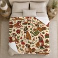 thumbnail image 4 of Festive Boxer Dogs Among Gifts And Greenery, Soft Flannel Blanket with Traditional Christmas Illustration Print, Housewarming Gift and Home Decor for Bedroom and Living Room, 4 of 7