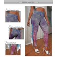 thumbnail image 3 of Leggings de yoga con estampado de sirena Pantalones de talle alto con escamas de pez, 3 of 5