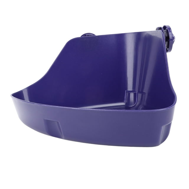 Triangle Corner Potty Sandbox, Plastic Wall Hanging Anti Splashing Small Animals Litter Box Bath Tub Container with Accessories for Guinea Pig Ferret Gerbil