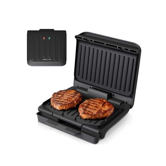 CACHOO Electric Indoor Panini Press Grill For BBQ, Panini, Patties And Sausages, Kitchen Non-Stick Sandwich Maker With Cool-Touch Handle, 850W, Removable Drip Tray, Christmas Gift