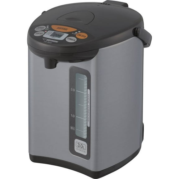 3L Water Boiler & Warmer - Silver Dark Brown