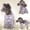 Gray, variant on Shldybc New Style Pet Printing Pattern Warm Fall and winter clothes Four-legged Sweater, Dog Birthday Party Supplies, Pet Clothes on Clearance