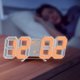 thumbnail image 5 of Reloj digital de pared LED | Modo Nocturno Luminoso, Brillo Ajustable, Pantalla de Temperatura | Acrílico, alimentado por USB, 12/24H, Alarma Pospuesta | 22,5x4,5x8,5cm Decoración Moderna, 5 of 5