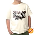 thumbnail image 3 of DelSol Men Crew Tee - Rex- Beige T-Shirt (5T) for Kids, 3 of 3