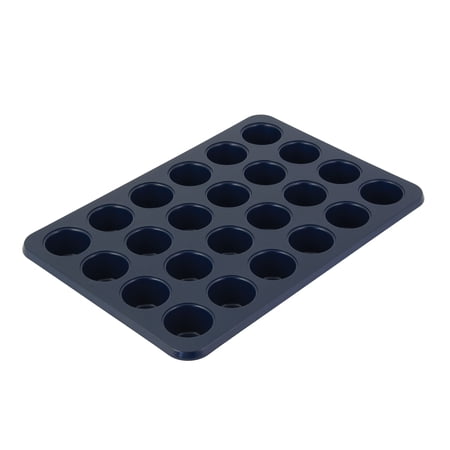 KitchenAid 24-Cup Aluminized Steel Nonstick Mini Cupcake Pan and Muffin Tin, Ink Blue