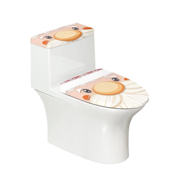 HELLHERO Stylish Gifts for Household Soft Bathroom Toilet Cozy Set Elastic Bottom Universal Washable and Reusable