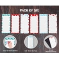 thumbnail image 5 of Inkdotpot Pack of 6 Funny Magnetic Dry Erase List For Fridge, Wipe Clean w/ NoStain, Quick Notes Shopping & Grocery List Whiteboard for Fridge, 8.75" x 3.8"(Christmas Theme), 5 of 6