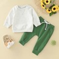thumbnail image 2 of Sngxgn Toddler Baby Boy Clothes Long Sleeve Tops + Pants Sweatsuit Outfits(Grey,100), 2 of 7