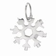 thumbnail image 1 of Herramienta multiusos 18 en 1 con forma de copo de nieve, llave de bolsillo, llave hexagonal, abridor de botellas y llavero multifunción., 1 of 1