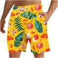 thumbnail image 3 of lcziwo Hawaiian Shorts for Men Big and Tall Tropical Print Swim Trunks 2025 Summer Casual Drawstring Board Shorts with Pockets on Sale Clearance Multicolor XXXL, 3 of 9