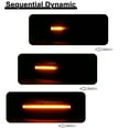thumbnail image 4 of 1 Pair Car LED Side Marker Lights Turn Signal Light Assembly 8E0949127 for Audi A4 S4 RS4 B6 B7 Black, 4 of 7