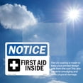 thumbnail image 6 of First Aid Inside OSHA Notice Aluminum Sign 14 Inch x 10 Inch - 10 Pack, 6 of 8