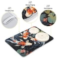 thumbnail image 4 of Fish and Lotus Leaves Dish Drying Mat Dish Drainer Rack Mats Water Absorbent Non-Slip Easy Clean Heat Resistant for Kitchen Counter, 4 of 8