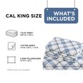 thumbnail image 5 of Comfort Spaces Cal King Sheet Set, Flannel Bed Sheets Cal King, 100% Cotton Bed Sheets Set with Deep Pocket, 4-Piece, 5 of 7