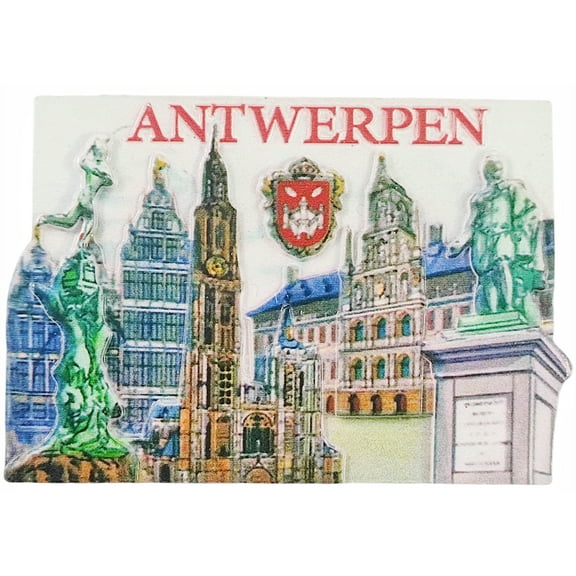 Antwerp Belgium 3D Fridge Magnet Souvenir Gift,Resin Handmade Antwerpen Refrigerator Magnet Home Decoration Collection