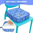 thumbnail image 5 of Dznils Toddler Booster Seat for Dining Table, with Safety Buckles, Non-Slip Bottom, Blue Truck, 5 of 14