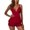 Red, variant on JIAYUE Women's Pajamas Sleeveless Casual Lace Hollow Out Spaghetti Strap Solid Color Tops With Shorts Two Piece Sleepwear Sets Comfortable Wear Soft Breathable Nightwear