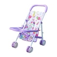 thumbnail image 1 of Cochecito de muñecas, carrito de empuje interactivo y creativo para juegos de rol. violeta, 1 of 6