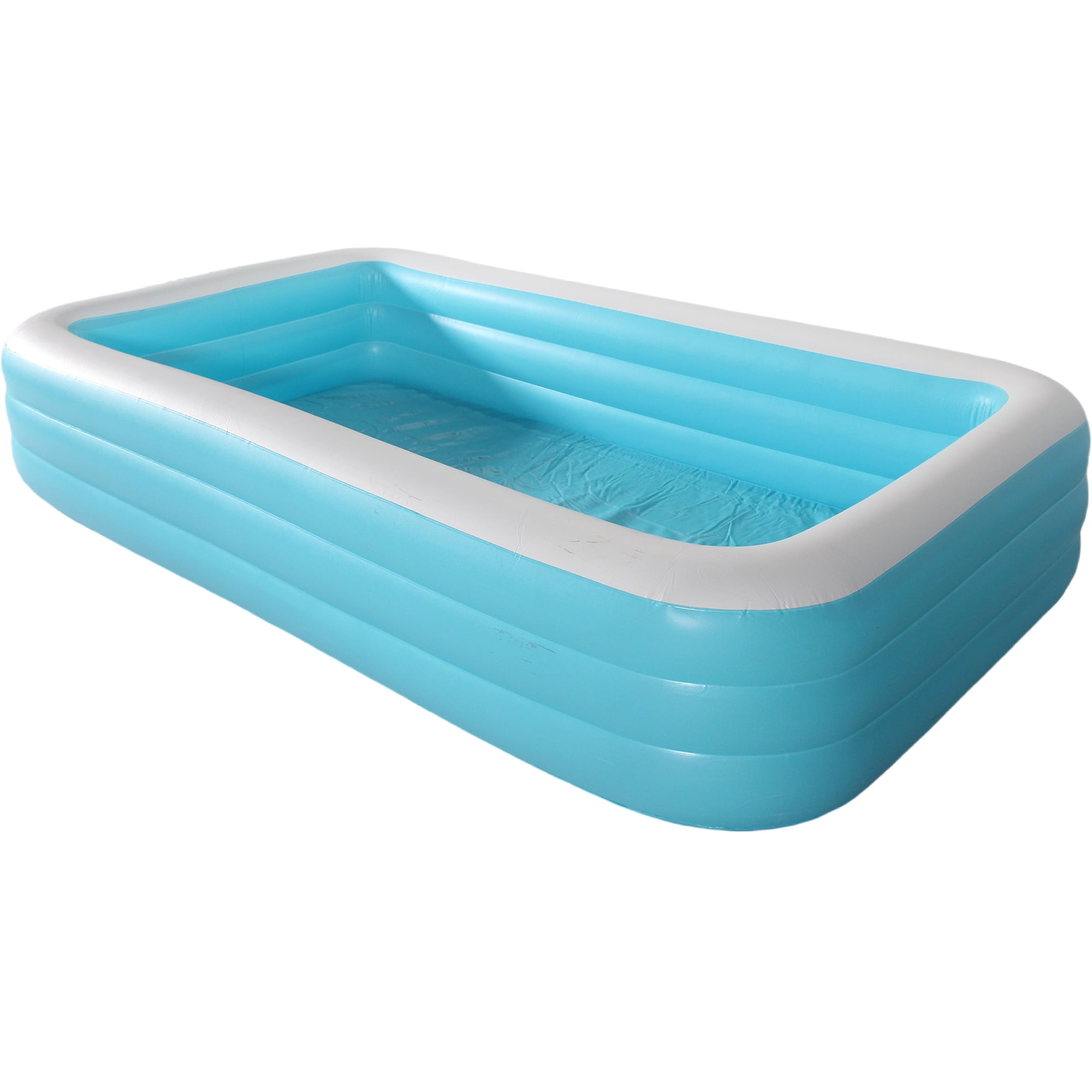 CADALENE Inflatable Swimming Pool for Kids and Adults, 10ft Rectangular Family Large Blow up Pool for Backyard, Outdoor
