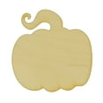 thumbnail image 1 of Package of 1, Jumbo 16. 75" X 18" 1/4" Baltic Birch Plywood Curly Pumpkin Wood Cutout For Halloween Decor, Made in USA, 1 of 1