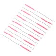 thumbnail image 1 of Unique Bargains 10'x3/8' Drinking Straw Cleaning Brush Reusable Pipe Tube Cleaner Brush Pink 12Pcs, 1 of 6