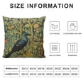 thumbnail image 5 of RUIYC William Forest Raven On Leaves Blue Green Floral 12 Morris Throw Pillow Covers 18x18 Inch Aesthetic Pillow Decorative Pillowcase Home Decor Living Room Cushion Case Bed Sofa Couch, 5 of 5