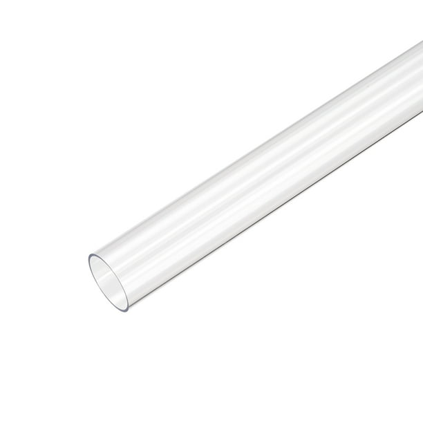 Tubo transparente redondo de policarbonato de 0.71''IDx0.79''ODx1.64Ft de longitud