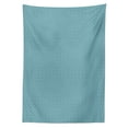 thumbnail image 2 of Damask Tablecloth, Inspired Abstract Continuous Pattern of Floral Lattice with Squares, Rectangle Satin Table Cover Accent for Dining Room and Kitchen, 60" X 84", Aqua and Purpleblue, by Ambesonne, 2 of 2