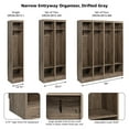 thumbnail image 5 of Prepac Narrow Entryway Organizer with Adjustable Shelf, Drifted Gray, 5 of 17