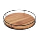 thumbnail image 4 of Bandeja giratoria de madera, estante de especias, organizador giratorio, uso versátil, accesorios para barra de café, soporte para despensa, armario, 4 of 9
