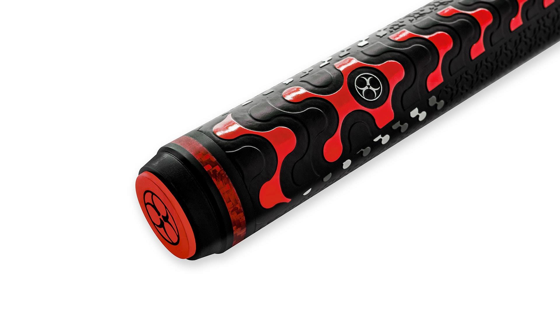 Poison VX5 BRKX Break Jump Cue - Red / GTX Grip / Mini Radial