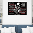 thumbnail image 2 of Lotusprinthandmade Personalized Name Skull Couple We're A Team I Choose You Canvas 1.5in 18" x 12", 2 of 5