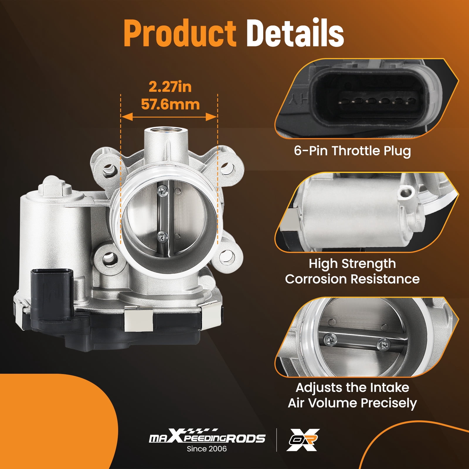 maXpeedingrods 12671379 Electronic Throttle Body for Buick Encore 1.4L 2016-2019, for Chevrolet Cruze 2017-2019 Equinox 2018-2020 Malibu 1.5L 2016-2020, for GMC Terrain 1.5L 2018-2020