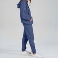 thumbnail image 4 of Women's Two Piece Athletic Set Zipper Front Hoodie And Elastic Waist Joggers Breathable Fabric Comfortable Wear, 4 of 9