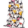 thumbnail image 5 of Cute Penguin Throw Blanket, Penguin Flannel Blanket Home Decor Perfect for Bed and Sofa Blankets for All Season Microfiber Durable Couch Blankets (60x50inch), 5 of 6