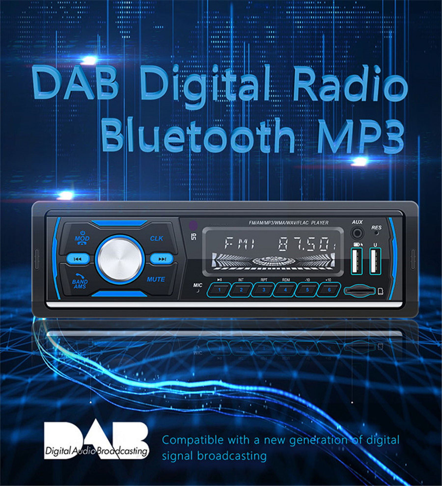 1 DIN Radio Cassette Player DAB + USB SD CARD SLOT STEREO Auto Radio  Autoradio RDS Bluetooth voiture Audio Cassette MP3 Player1