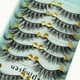 thumbnail image 4 of Fiudx Ofertas relampago Pestañas Pestañas 3D Pestañas gruesas Paquete de 10 pares Fibra de alta calidad, 4 of 6