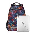 thumbnail image 7 of FORMRS Kids School Backpack Elementary Student Unisex Travel Bookbag with Reflective Stripes, Purple Dragon Scales Pattern, 7 of 7