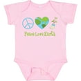 thumbnail image 3 of Inktastic Peace Love Earth Girls Baby Bodysuit, 3 of 5