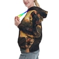 thumbnail image 2 of Kdxio Sunset Meditating Doberman Print Womens Oversized Hoodies Sweatshirts Hooded Pullover Tops Sweaters Casual-Large, 2 of 7