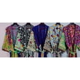 thumbnail image 5 of Nitin Textiles Kimono Jacket, Women's Printed Cotton Sleepwear Robe, 2-Pack, 5 of 6