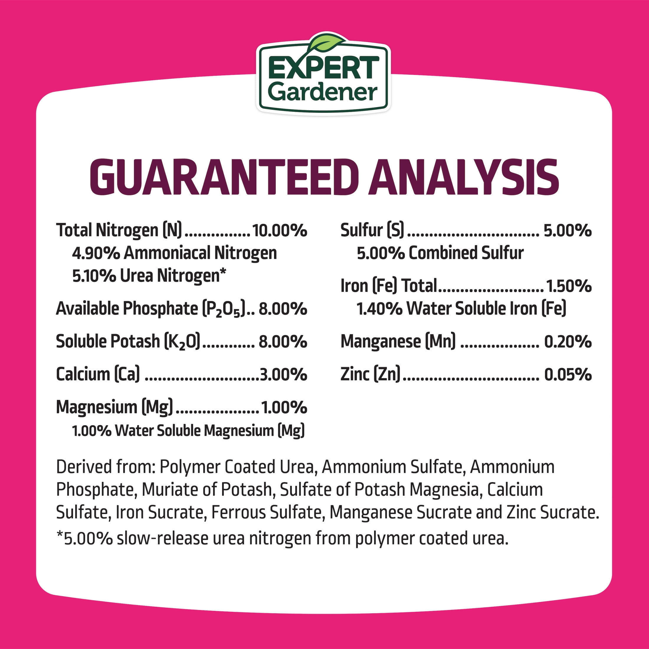Expert Gardener Azalea, Camellia & Rhododendron Plant Food Fertilizer 10-8-8, 4 lb.